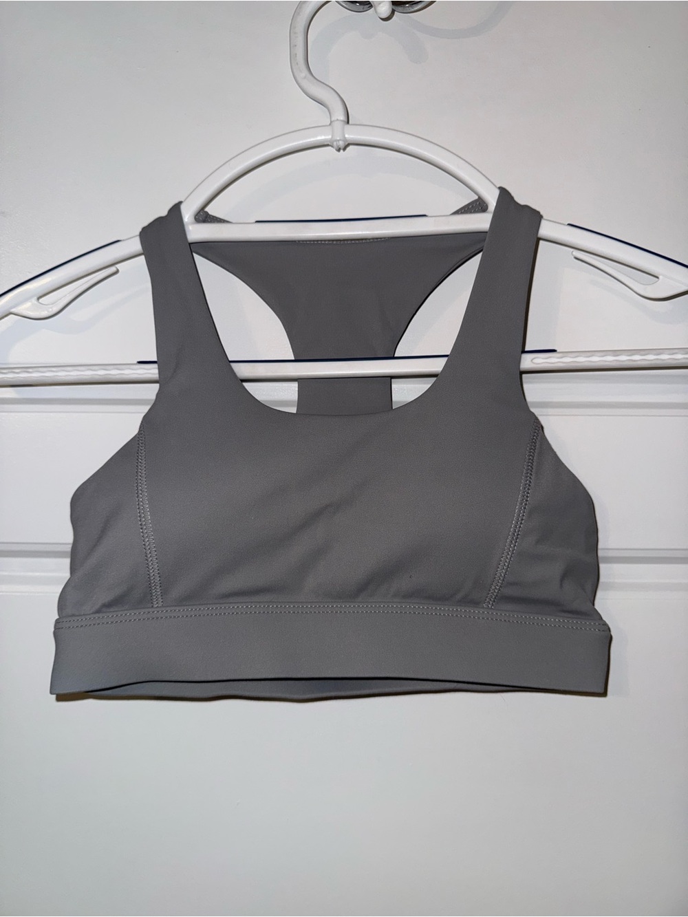 Gianni Bini Gray Racerback Sports Bra